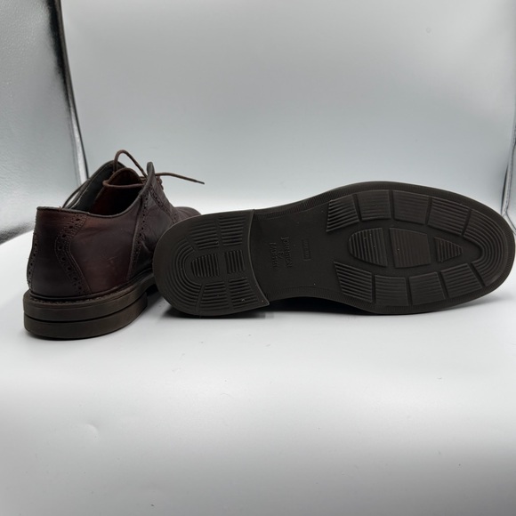 Johnston & Murphy Dark Brown Leather Oxfords